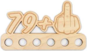 Kreative Feder Glückwunschkarte Geldgeschenk zum 16. - 85. Geburtstag für Männer, Origineller Wunscherfüller „Mittelfinger" aus Holz für Geldscheine