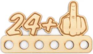 Kreative Feder Glückwunschkarte Geldgeschenk zum 16. - 85. Geburtstag für Männer, Origineller Wunscherfüller „Mittelfinger" aus Holz für Geldscheine