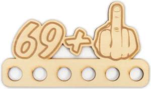Kreative Feder Glückwunschkarte Geldgeschenk zum 16. - 85. Geburtstag für Männer, Origineller Wunscherfüller „Mittelfinger" aus Holz für Geldscheine