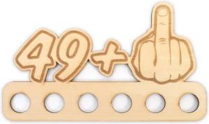 Kreative Feder Glückwunschkarte Geldgeschenk zum 16. - 85. Geburtstag für Männer, Origineller Wunscherfüller „Mittelfinger" aus Holz für Geldscheine