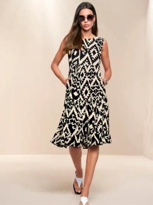 heine Druckkleid "Druck-Kleid"
