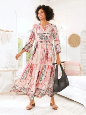 heine Maxikleid "Druck-Kleid"