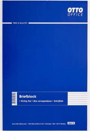 Otto Office Notizblock Briefblock, A4, liniert