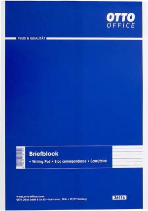 Otto Office Notizblock Briefblock, A5, liniert