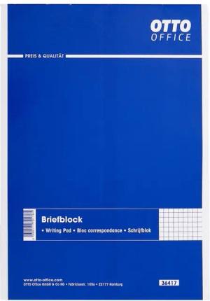 Otto Office Notizblock Briefblock, A5, krariert