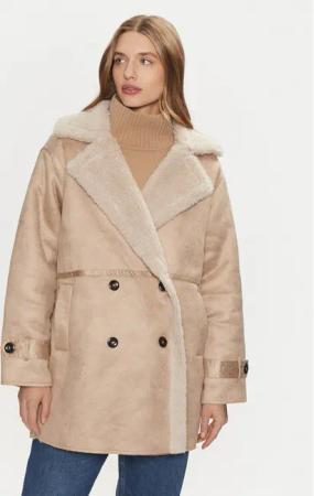 ONLY Fellmantel Ylva 15322402 Beige Regular Fit