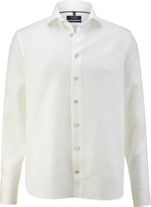 OLYMP SIGNATURE Casual, Premium Leinenhemd, tailored fit, Beige, Kent, 38