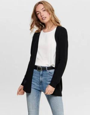 ONLY Cardigan Langes Design Stretch Strickjacke Cardigan Mantel mit Taschen ONLLESLY ONLLESLY L/S OPEN CARDIGAN KNT NOOS
