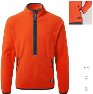 Craghoppers Langarmshirt Craghoppers - funktioneller CO2 Microfleece Pulli CO2 Renu Half Zip