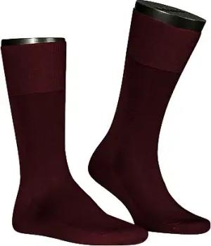 Falke Herren Socke rot Seide unifarben