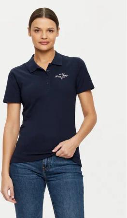 Tommy Hilfiger Poloshirt WW0WW43930 Dunkelblau Slim Fit