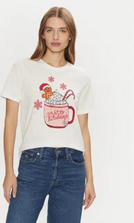 ONLY T-Shirt Rosie 15332339 Weiß Regular Fit