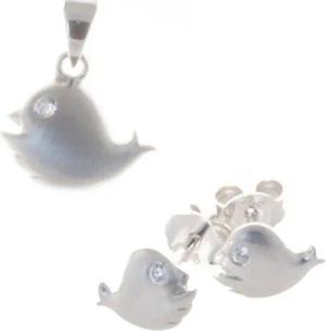 Schmuckset Walfisch Set (Anhänger und Ohrstecker, 2-tlg), 925 Soöber