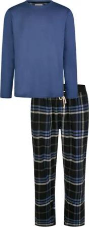 Phil & Co. Schlafanzug Herren Pyjama Flanell Hose (2 tlg) Baumwolle