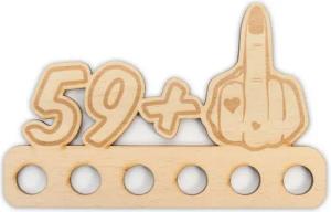 Kreative Feder Glückwunschkarte Geldgeschenk zum 16. - 85. Geburtstag für Frauen, Origineller Wunscherfüller „Mittelfinger" aus Holz für Geldscheine
