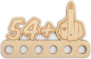 Kreative Feder Glückwunschkarte Geldgeschenk zum 16. - 85. Geburtstag für Frauen, Origineller Wunscherfüller „Mittelfinger" aus Holz für Geldscheine