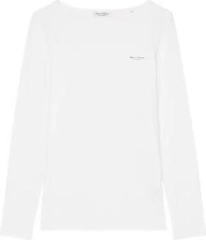Marc O'Polo Langarmshirt mit Label-Print in Brusthöhe