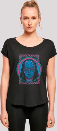 F4NT4STIC T-Shirt "Harry Potter Neon Todesser Maske", Damen,Premium Merch,Lang,Longshirt,Bedruckt