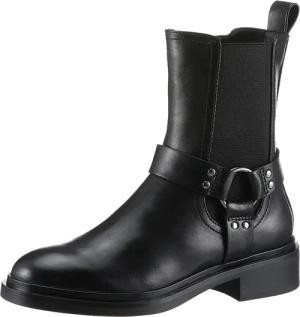 Tamaris Bikerboots, Blockabsatz, Chelseaboots, Stiefelette mit Zierriegel und NIeten