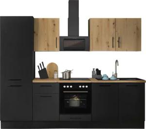 BASIC by Balculina Küchenzeile "Turin", Breite 270 cm, wahlweise mit E-Geräten