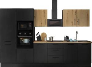 BASIC by Balculina Küchenzeile "Turin", Breite 330 cm, wahlweise mit E-Geräten