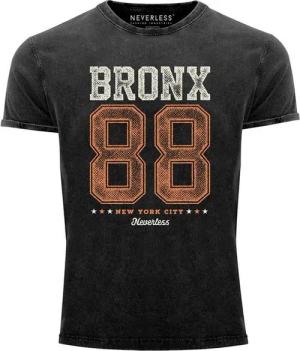 Neverless Print-Shirt Neverless® Herren T-Shirt Vintage Shirt Printshirt Bronx 88 New York mit Print