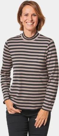 GOLDNER Langarmshirt Kurzgröße: Stehkragenshirt mit Langarm