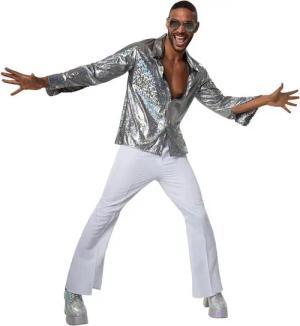 dressforfun Hippie-Kostüm Herrenkostüm Disco Boy, Zweiteiliges Kostüm im Disco-Outfit