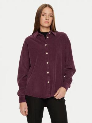 American Vintage Hemd PADO06AH24 Violett Loose Fit