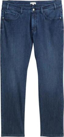 TOM TAILOR Damen Plus Size - Slim Jeans mit Glitzer-Effekt, blau, Uni, Gr. 46