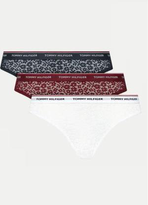 Tommy Hilfiger 3er-Set klassische Damenslips UW0UW04897 Bunt