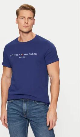 Tommy Hilfiger T-Shirt Tommy Logo MW0MW11797 Dunkelblau Regular Fit