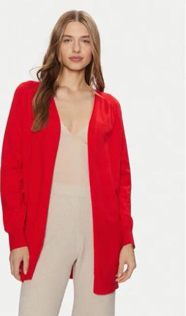 Pieces Strickjacke Natalie 17156644 Rot Loose Fit
