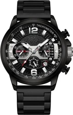 ibettertec Quarzuhr Herrenuhr Multifunktionsuhr Armbanduhr Chronograph, (Quartz Edelstahl Uhr für Männer,Chronographenuhr), Datum,Stoppfunktion,kleines Sekundenzifferblatt,bis 5 bar wasserdicht