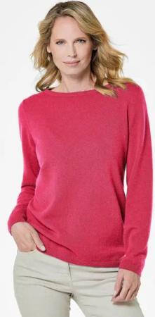 GOLDNER Strickpullover Kaschmirpullover mit U-Boot Ausschnitt