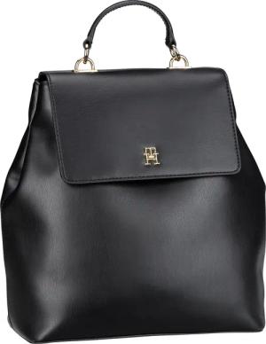 Tommy Hilfiger TH Refined Backpack PSP24 in Schwarz (9 Liter), Rucksack / Backpack