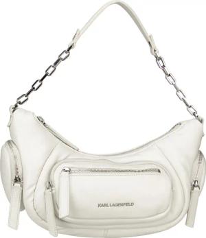Karl Lagerfeld K/City MD Shoulderbag in Weiß (7.9 Liter), Schultertasche