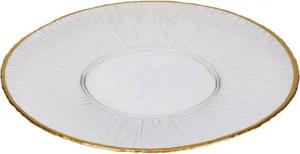 Home & styling collection Teller DATURA, mit goldener Umrandung