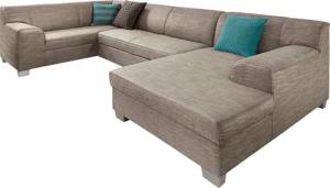 DOMO collection Wohnlandschaft Amando in vielen Bezugsvarianten, auch in Leder, komfortabel, U-Form, wahlweise mit Bettfunktion, fester Sitzkomfort, frei im Raum stellbar