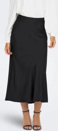 JACQUELINE de YONG Sommerrock Midi-Länge Satin Elastischer Taillenbund JDYURBA MW SKIRT WVN