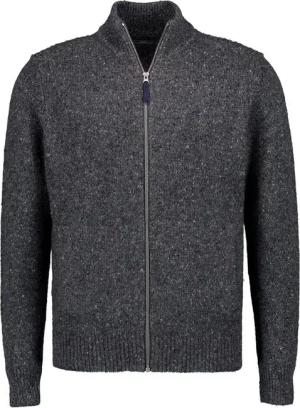 Fynch-Hatton Herren Cardigan grau unifarben
