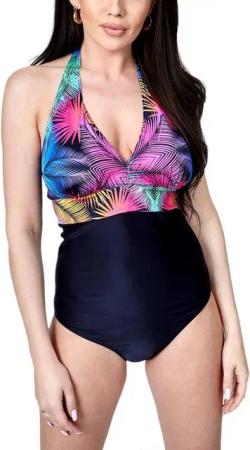 Aquarti Badeanzug Damen Badeanzug Bauchweg Einteiler Sport Swimsuit Bademode