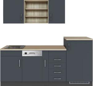 KOCHSTATION Küche "KS-Mali", Breite 210 cm, mit E-Geräten