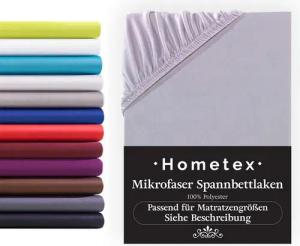 Hometex Premium Textiles Spannbettlaken Mikrofaser Spannbettlaken, In vielen Größen und Farben