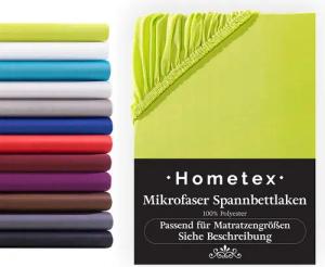Hometex Premium Textiles Spannbettlaken Mikrofaser Spannbettlaken, In vielen Größen und Farben
