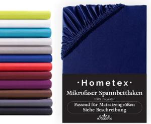 Hometex Premium Textiles Spannbettlaken Mikrofaser Spannbettlaken, In vielen Größen und Farben