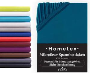 Hometex Premium Textiles Spannbettlaken Mikrofaser Spannbettlaken, In vielen Größen und Farben