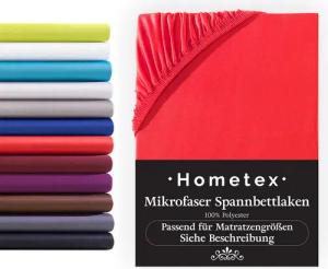 Hometex Premium Textiles Spannbettlaken Mikrofaser Spannbettlaken, In vielen Größen und Farben