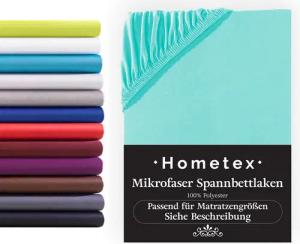 Hometex Premium Textiles Spannbettlaken Mikrofaser Spannbettlaken, In vielen Größen und Farben