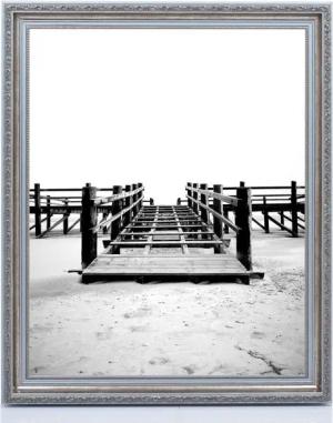 PCH[art] Bilderrahmen Holzrahmen Athen in Barock Stil mit Kunstglas, Echtholz Bilderrahamen, Fotorahmen, Rahmen in prunkvollen Barockstiel